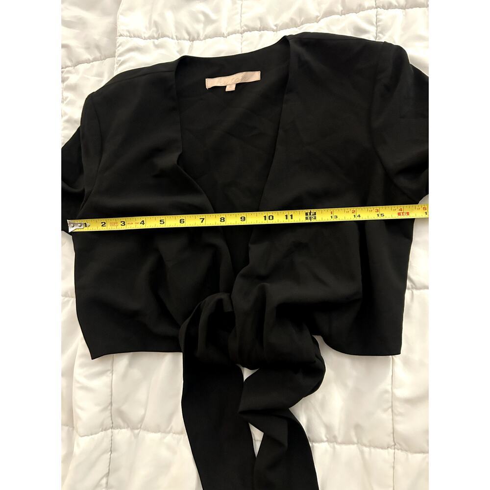 Hutch Tie Front Cropped Long Sleeve Top Size XS - Picture 5 of 6